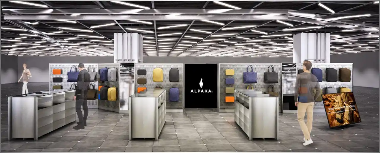 【株式会社JALUX】 豪州発バッグ・ガジェット系ブランド「ALPAKA」日本初店舗 原宿「ハラカド」に8月4日オープン、日本企画商品も販売