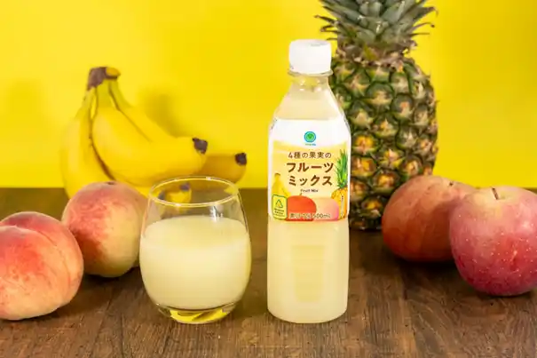 【株式会社ファミリーマート】 年間約17万本の捨てられてしまうバナナを救出！ もったいないバナナを使用した4種の果実と国産ミルクの「フルーツミックス500ml」