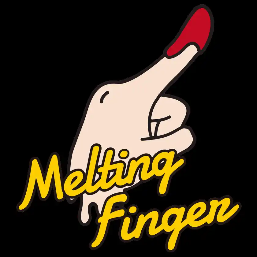 melting finger　ロゴ