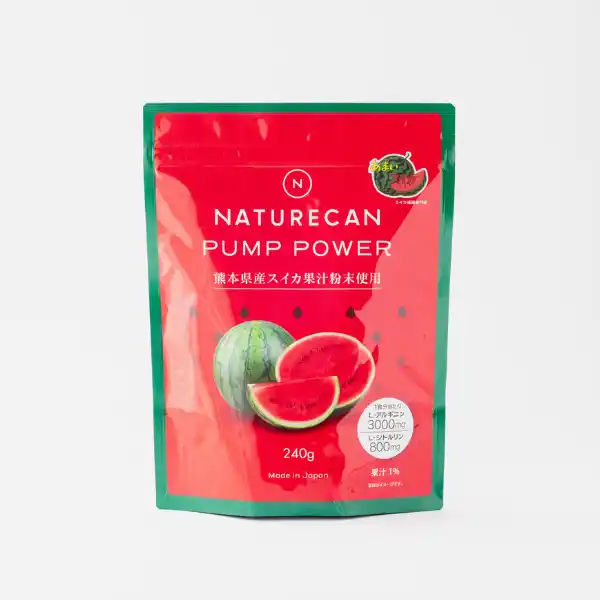 【Naturecan株式会社】 熊本県産すいか使用のプレワークアウト登場、「PUMP POWER スイカ味」発売＆抽選で高級スイカが当たるキャンペーン実施！