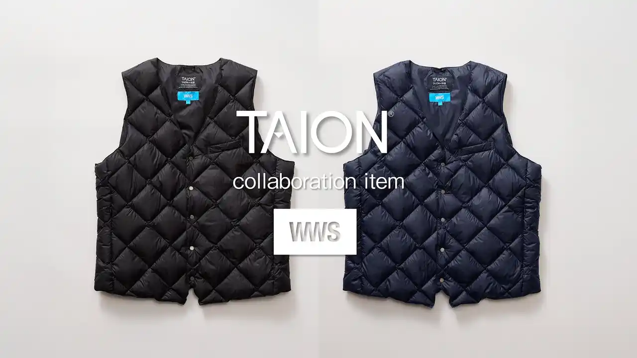 【株式会社オアシスライフスタイルグループ】 水道会社発祥のスーツに見える作業着「WWS」、10/31(金)TAION別注「WWS×TAION インナーダウンベスト」を販売開始!静電気軽減、後ろ身頃にウエスト調整機能を搭載