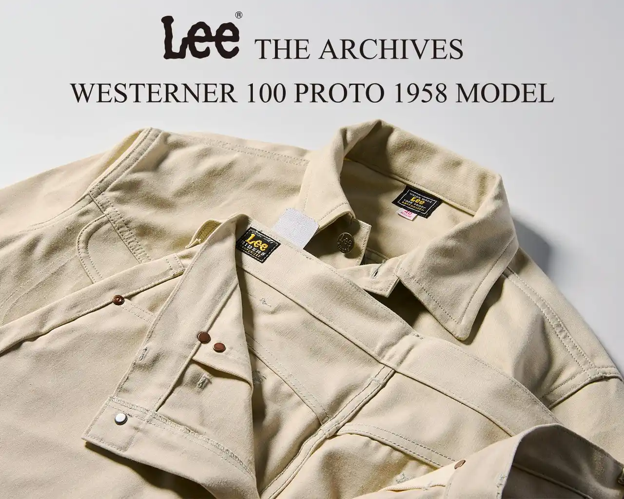 【Lee】カラージーンズの先駆け。名作”WESTERNER”の希少なプロトモデルを忠実復刻。ジャケットとパンツの2型を新オープンの大阪・Leeなんばパークス店で数量限定発売。