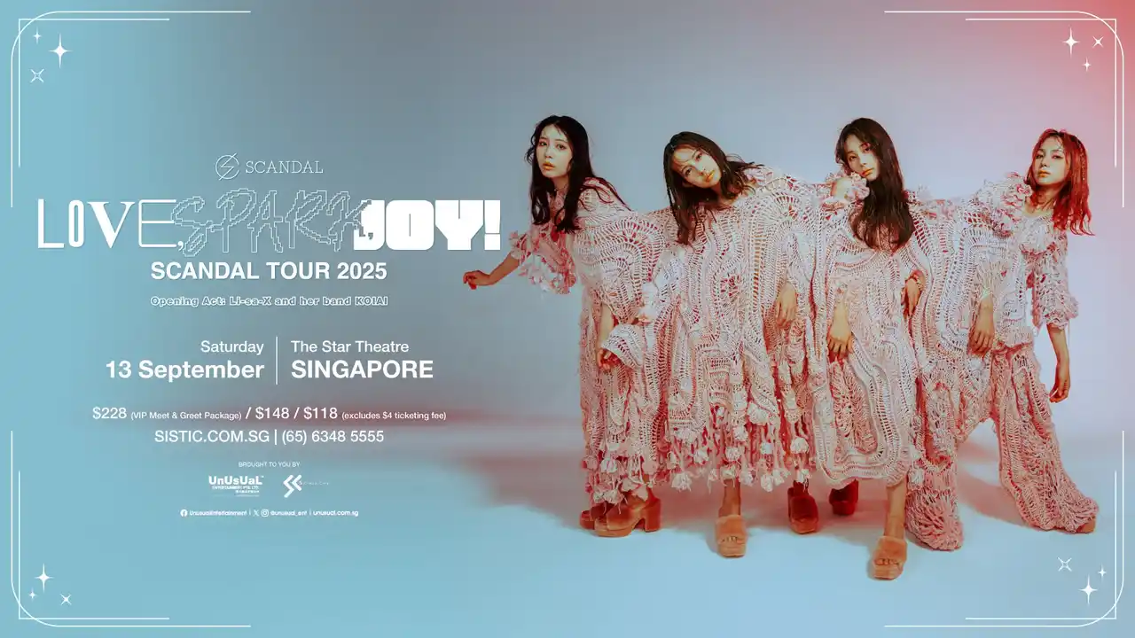 【sLsグループ株式会社（ sLs Group Corporation ）】 日本の女性ロックバンドSCANDAL（スキャンダル）がシンガポールにて再演！