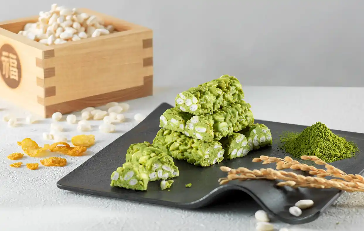 【京都駅限定】京都府産ブランド米「京式部」と京都府産 宇治抹茶「抹濃(R)」が織りなす 抹茶スイーツ「京都 濃茶お米しょこら」を新発売！