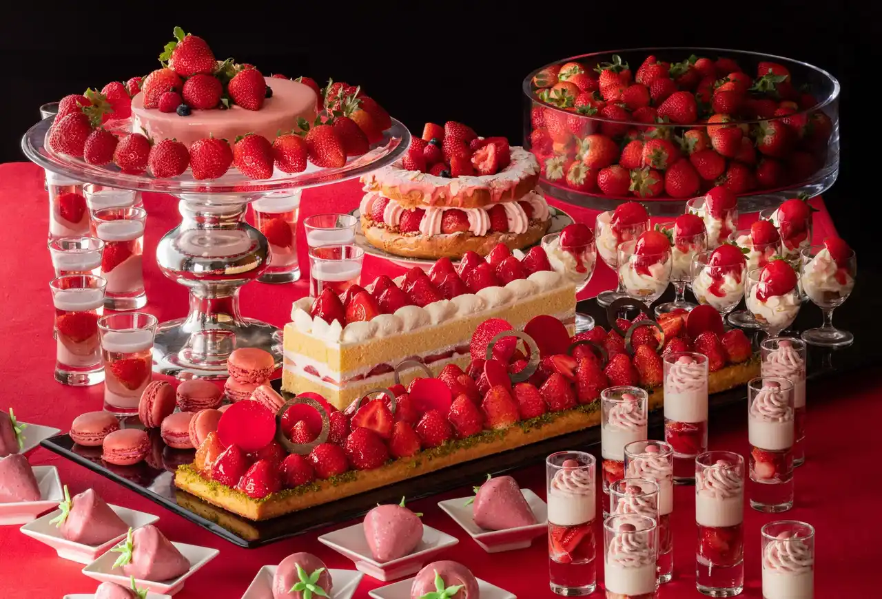 【横浜ベイホテル東急】みなとみらいの夜景と共に愉しむ、毎年大人気のスイーツブッフェ『いちごジャーニー』