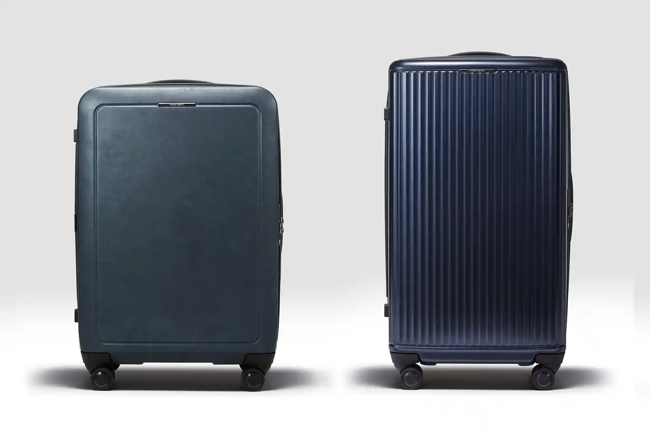 【エース株式会社】 日本の伝統的意匠から着想を得た国産スーツケースに、和を感じさせる新色“鉄紺”と“青墨”が登場