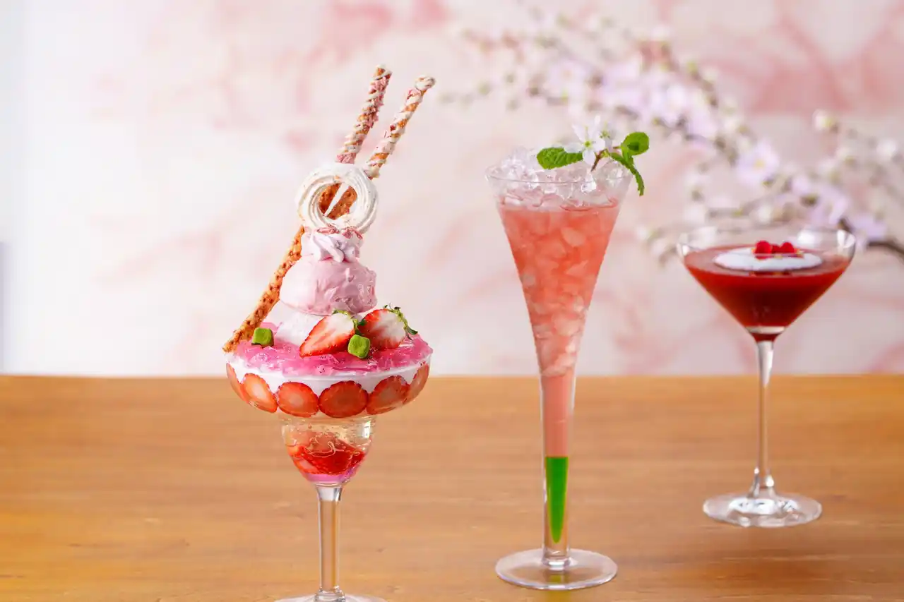 桜色に染まる春、いちごと桜を楽しむ『Spring Parfait ＆ Cocktail』発売【ウェスティンホテル仙台】