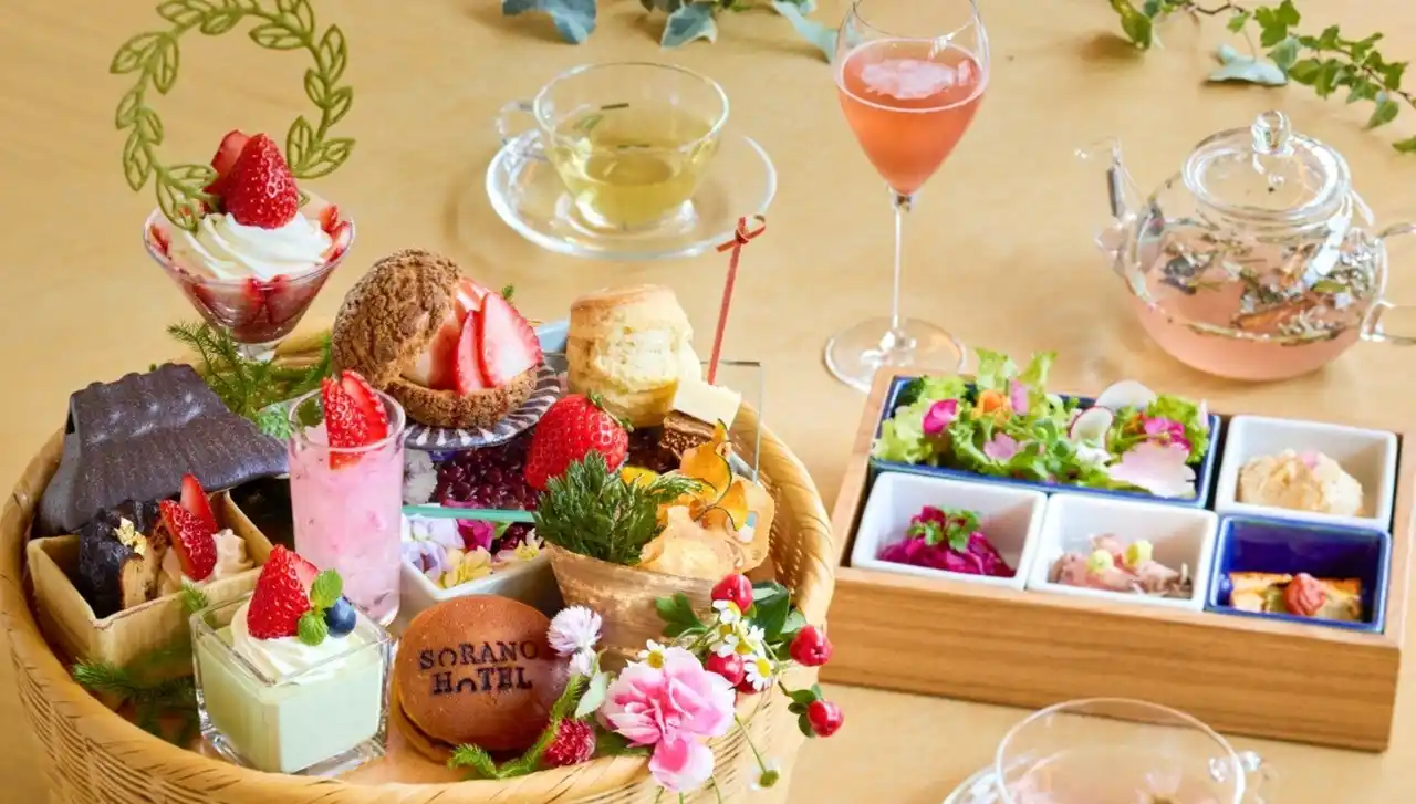 【株式会社立飛ホスピタリティマネジメント】 【SORANO HOTEL】”立川産いちご”を贅沢に味わう和のアフタヌーンティー 1月19日より期間限定で登場