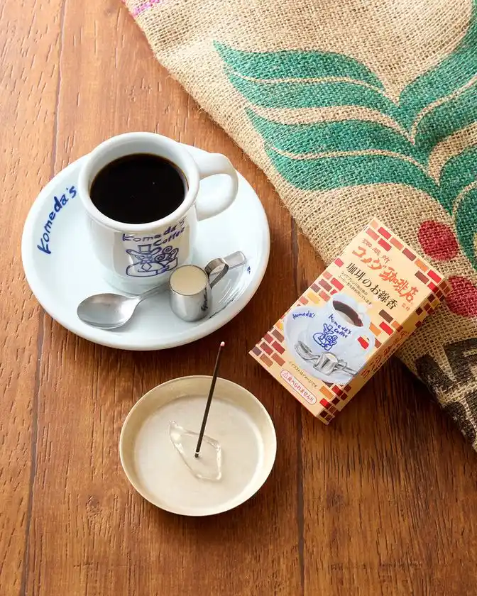 コーヒー粉を再利用したお線香