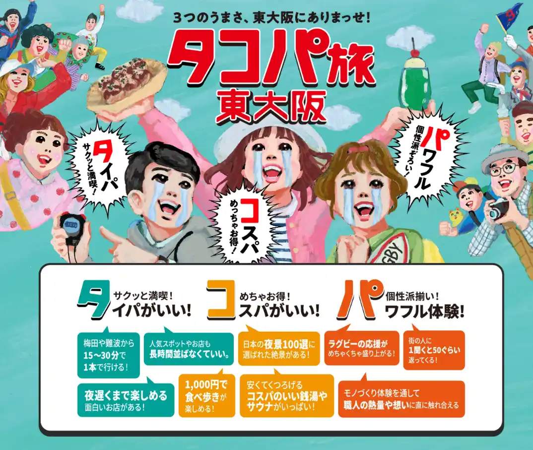 【一般社団法人 東大阪ツーリズム振興機構】 「タコパ旅」ってなんやねん？新たな”東大阪旅“のご提案