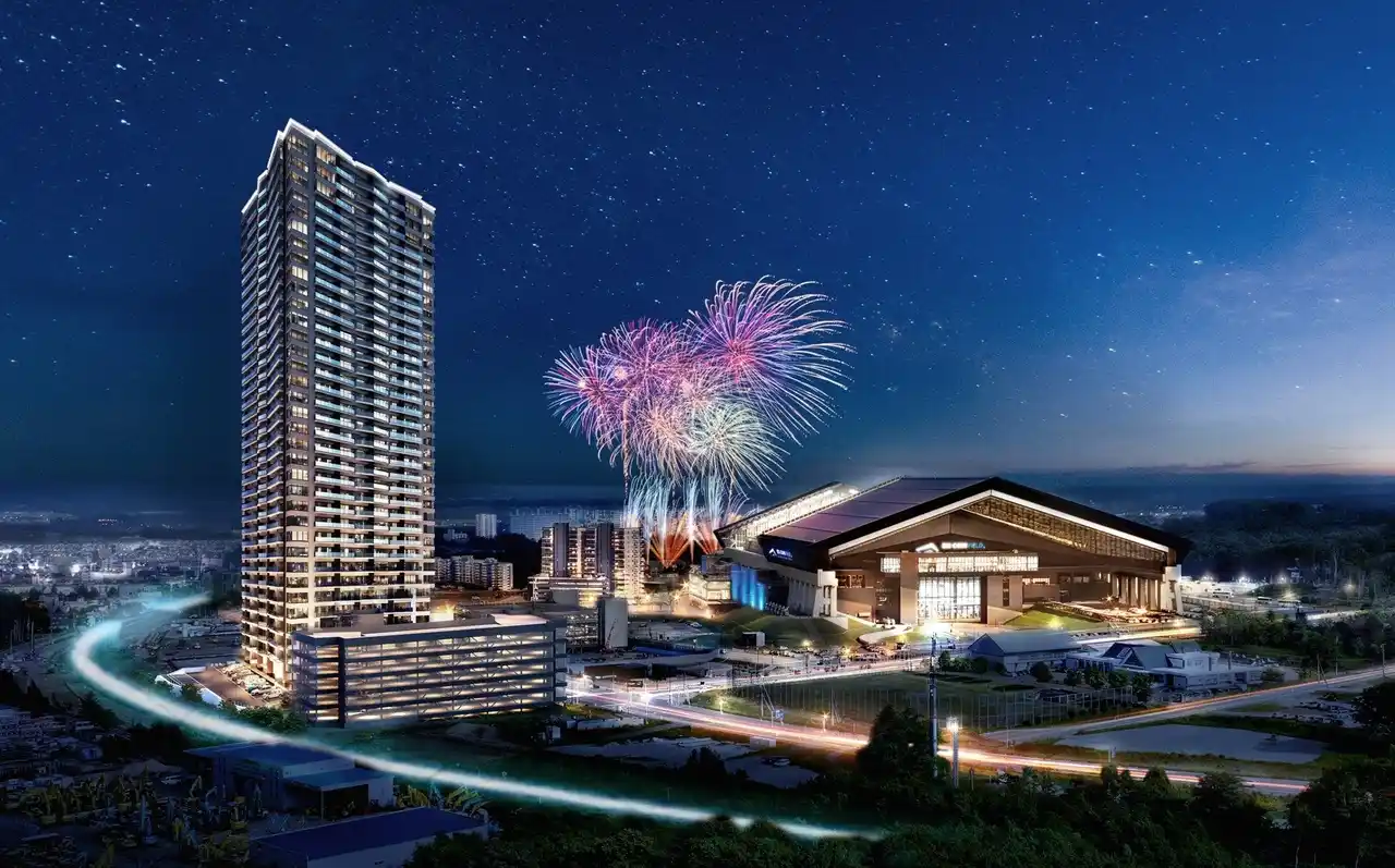 【株式会社エスコン】 「ES CON FIELD HOKKAIDO」近接の分譲レジデンス誕生『（仮称）北広島市新駅タワープロジェクト』2028年完成に向けて着工