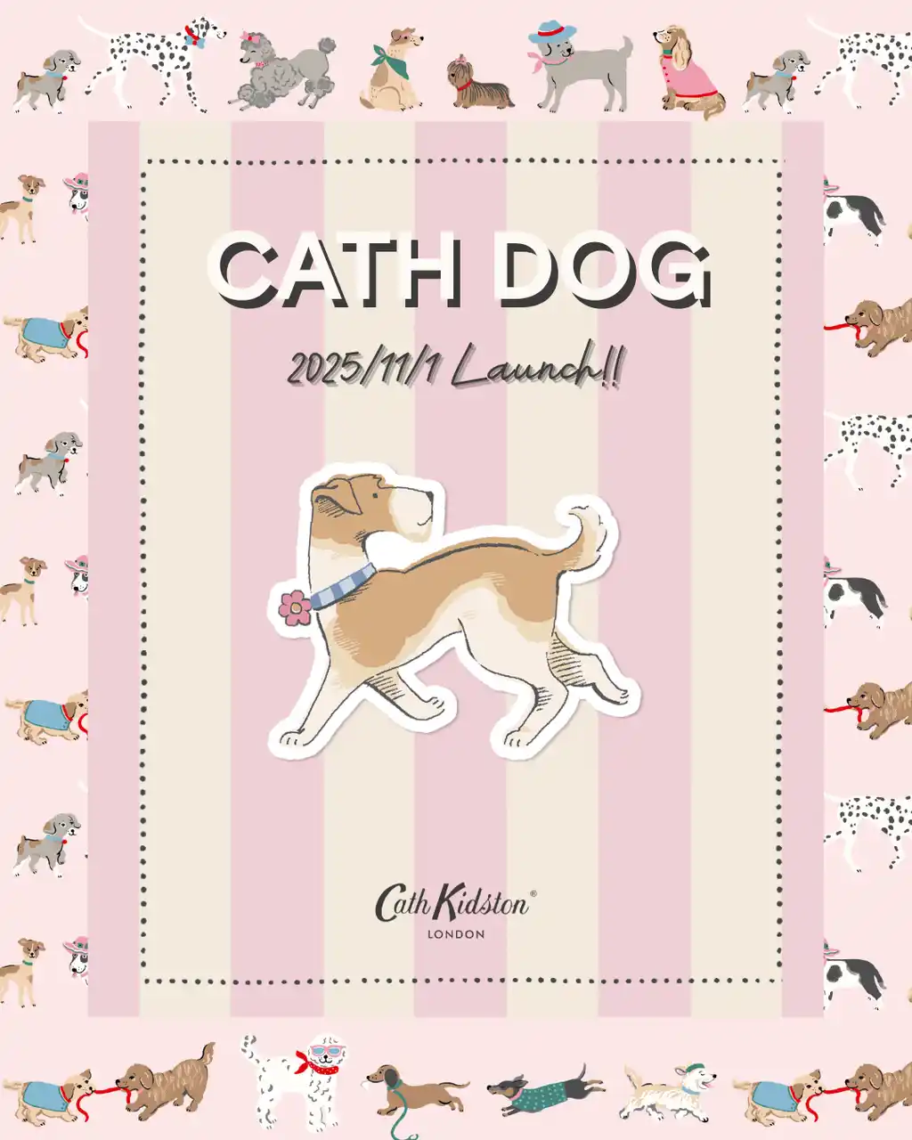 「Cath Kidston わんわんデー」開催!11月1日(土)"犬の日"の待望のドッググッズを発売。表参道店でプロによる撮影会やコンテストも