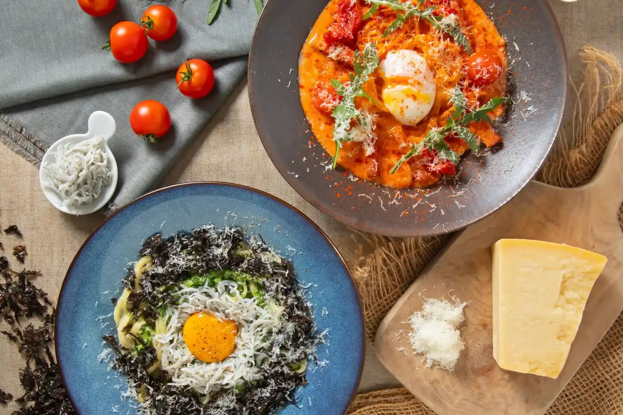 淡路島の食材で味わう生パスタ。秋限定のカルボナーラが9月4日（木）から登場。梅田・ルクア大阪「島パスタ MIKE（ミケ）」