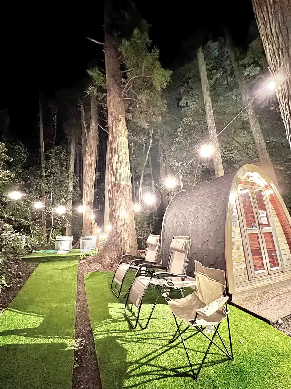 千葉富津のグランピング施設「和心村」、2025年新設の本格薪サウナと野天水風呂で究極のととのい体験を提供開始