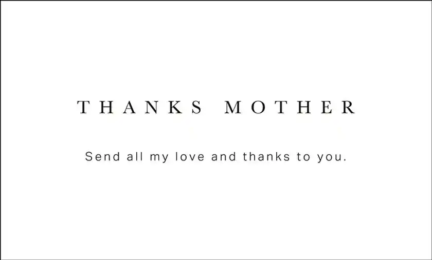 母の日メッセージカード