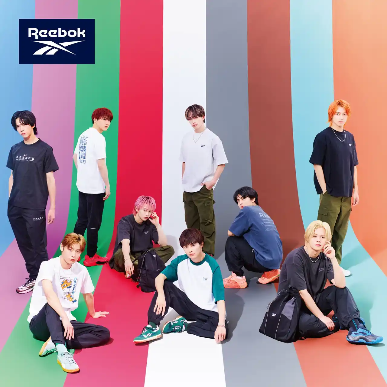 【株式会社カイタックファミリー】 Reebokが秋冬に続いて、大人気9人組グループ『超特急』を起用した春ビジュアルを公開！