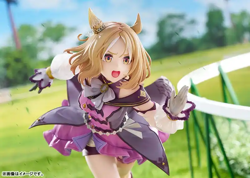 【大網株式会社】 ゲーム『ウマ娘 プリティーダービー』より「ナリタトップロード」を、SSRサポートカード[桃色のバックショット]をモチーフにした姿で立体化。