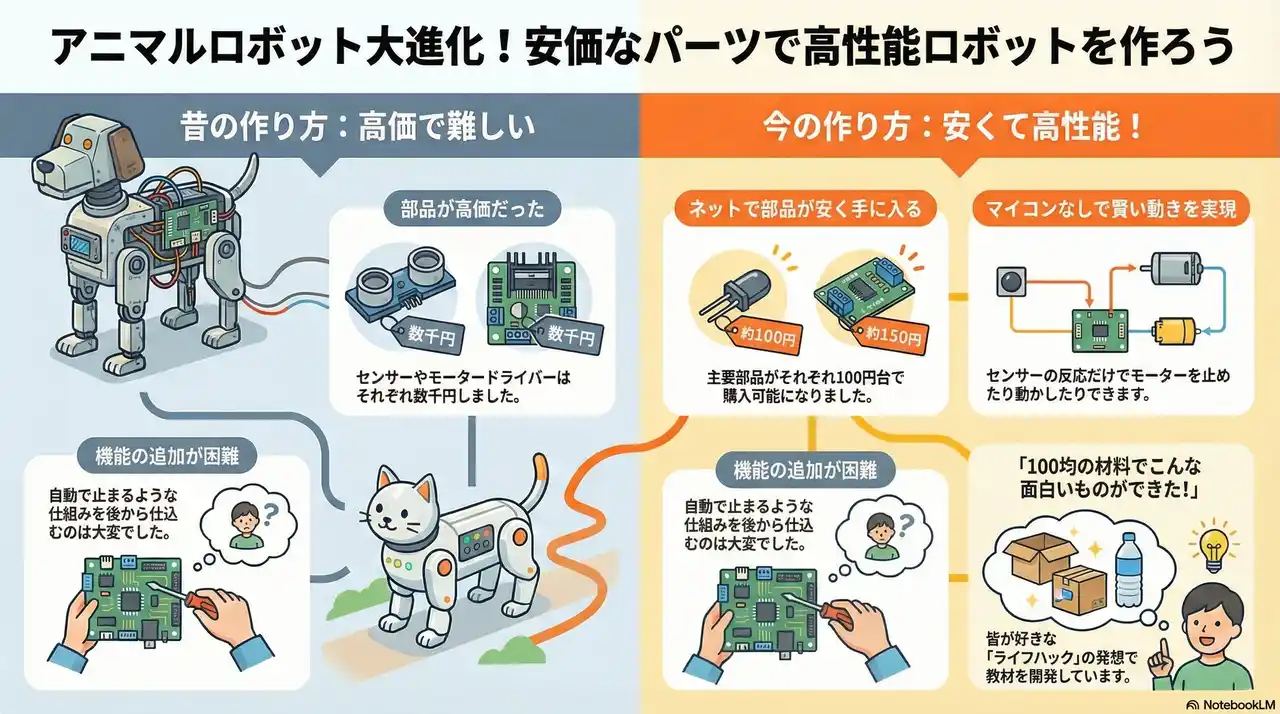 【株式会社NEST EdLAB】 100円パーツで自律停止を実現！“アニモーションロボ”教材を新開発
