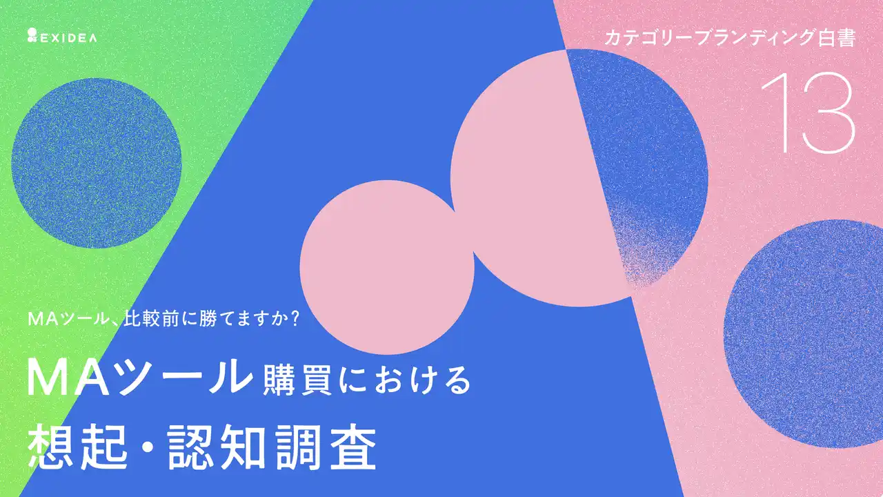 【株式会社ＥＸＩＤＥＡ】 【カテゴリーブランディング白書 vol.13】検討の評価軸を握る外資大手にSATORI等が立ち向かうMAツール市場。特定カテゴリーの強い事前認知を背景にMarketo (Adobe)が勝者に