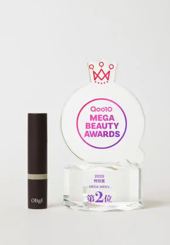 OBgE(オブジェ)、「Qoo10 メガビューティーアワード2025」メンズ部門で第2位を受賞