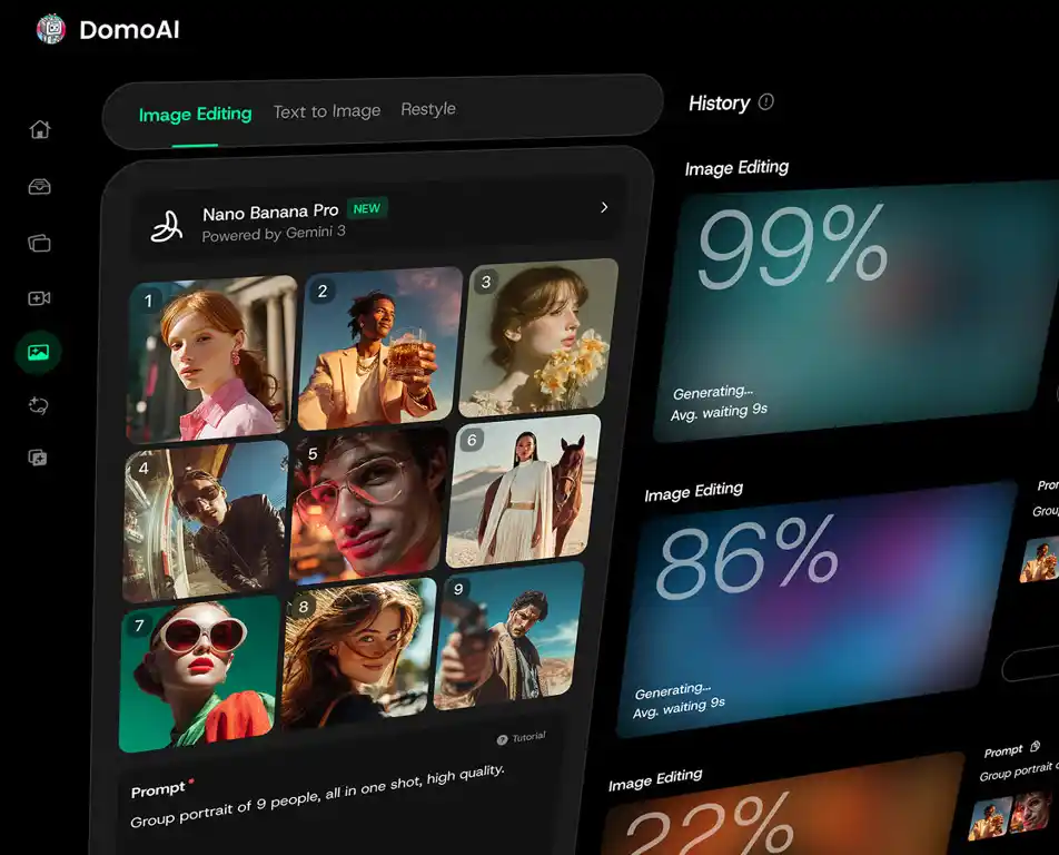 AI動画生成プラットフォームDomoAI、Google最新モデル「Nano Banana Pro」に対応し無制限生成が可能に！
