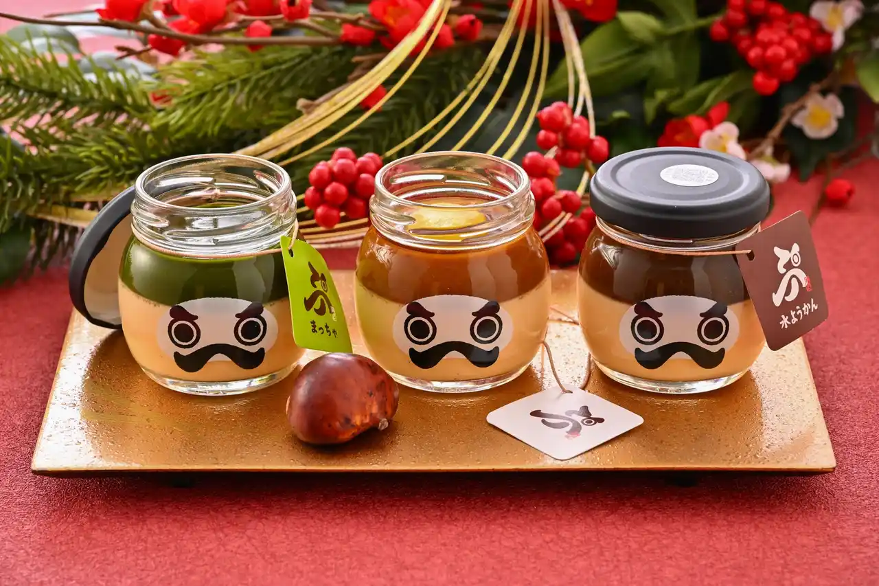 【年末年始限定販売】永平寺だるまぷりん福井の冬名物「水ようかん」を味わう「3種の水ようかんプリンセット」