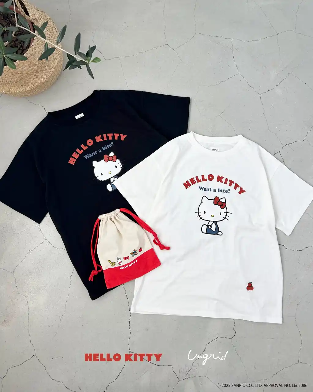 【MARK STYLER】 「Ungrid（アングリッド）」ハローキティのレトロ可愛いコラボレーションアイテムが7月31日(木)に2型発売