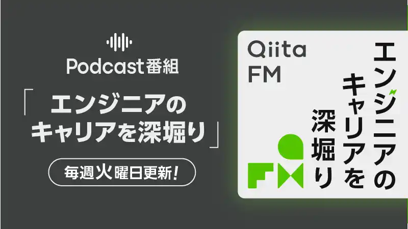 【エイチーム】 株式会社一休 執行役員CTO 伊藤 直也氏がゲスト出演！日本最大級のエンジニアコミュニティ「Qiita」がPodcast番組『Qiita FM』の最新エピソードを公開