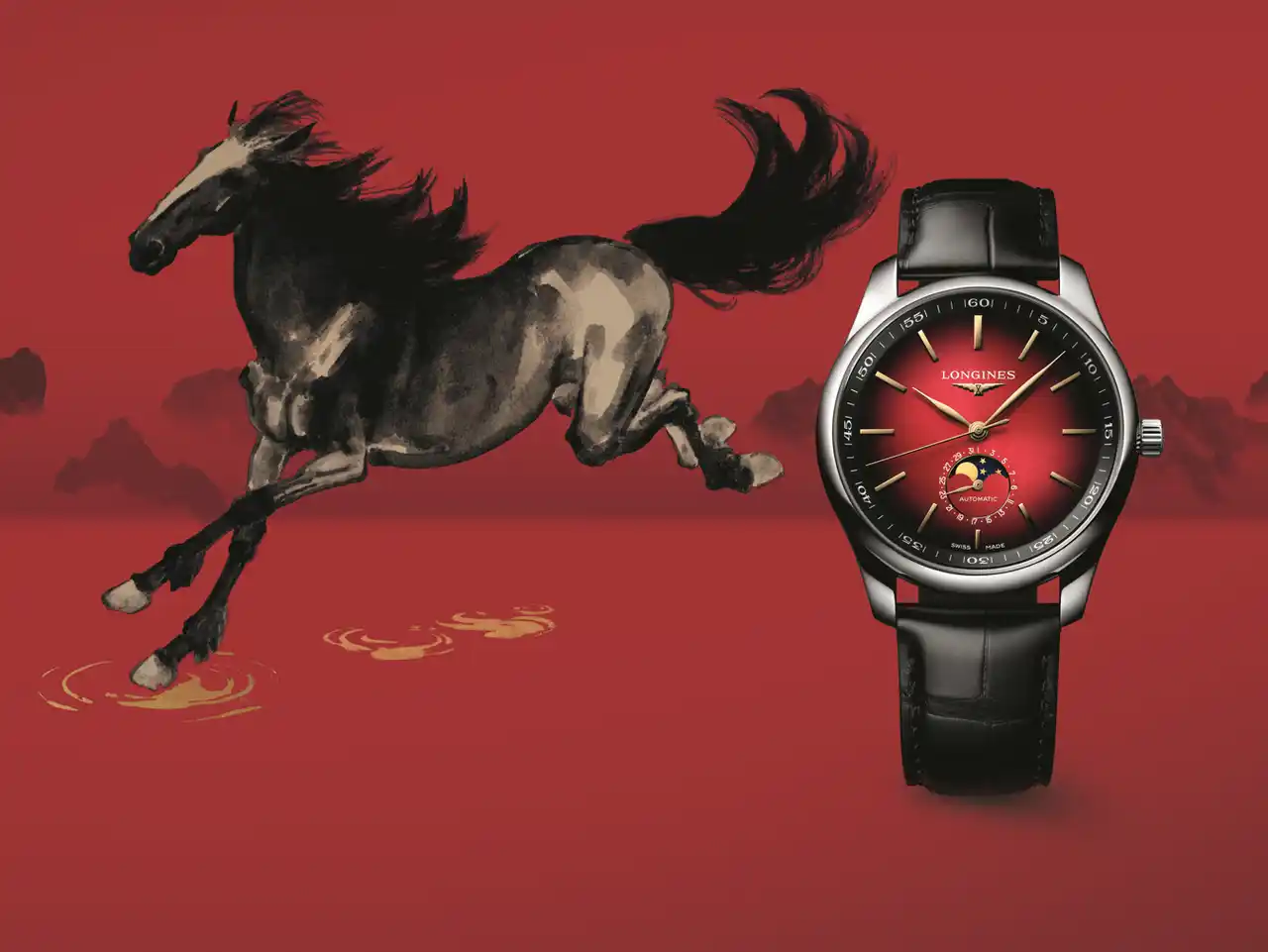 【スウォッチ グループ ジャパン株式会社 ロンジン事業本部】 『ロンジン』が午年を祝う特別モデル「ロンジン マスターコレクション イヤー・オブ・ザ・ホース」を発表