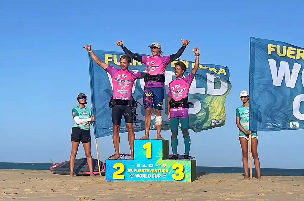 【株式会社キャタラー】 守屋拓海 ウインドサーフィン世界大会“FUERTEVENTURA GRAND SLAM” SINGLE ELIMINATIONにて日本人史上初の3位を獲得