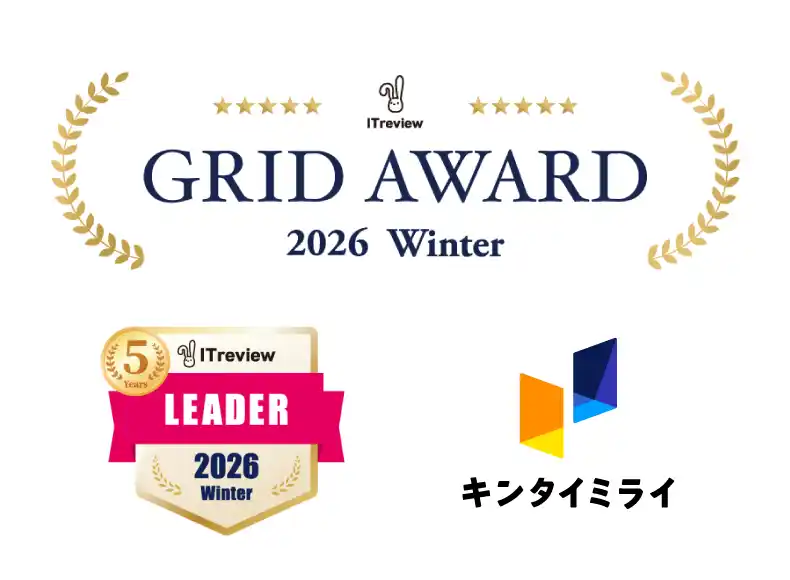 【株式会社ネオレックス】 【キンタイミライ】が「ITreview Grid Award 2026 Winter」勤怠管理システム部門で最高評価「Leader」を21期連続で獲得！