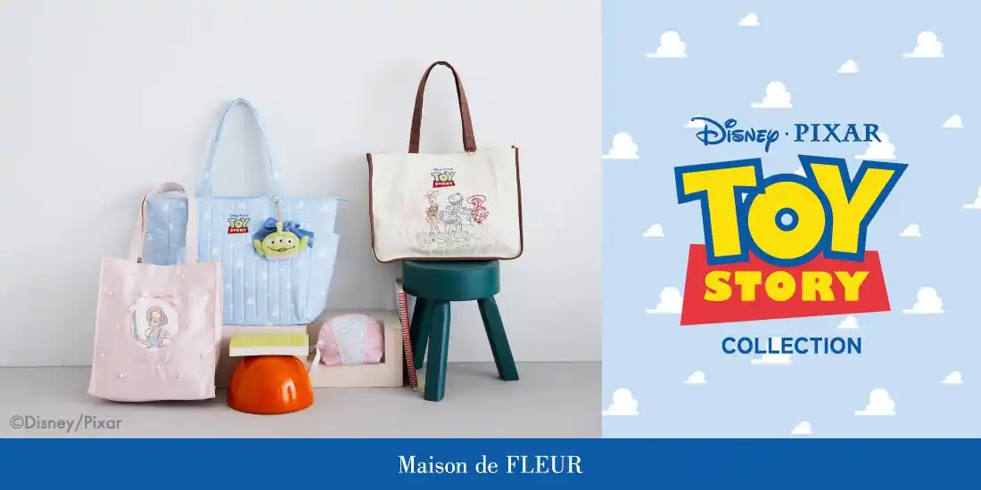 【株式会社ストライプインターナショナル】 【Maison de FLEUR】映画公開30周年を迎えた『トイ・ストーリー』が登場！個性豊かなおもちゃたちを優しい色合いで表現した特別なコレクション