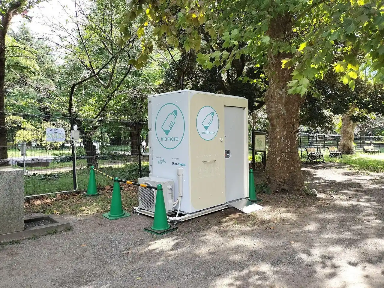 【Trim株式会社】 「日比谷公園」に屋外設置型ベビーケアルーム「mamaro solana(TM)」を設置しました！