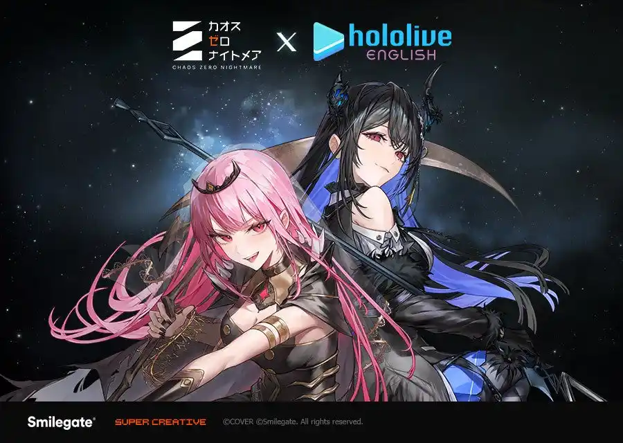 【スマイルゲート】 スマイルゲート、『カオスゼロナイトメア』×『hololive English』のオリジナル楽曲「OVER//RIDE」公開！