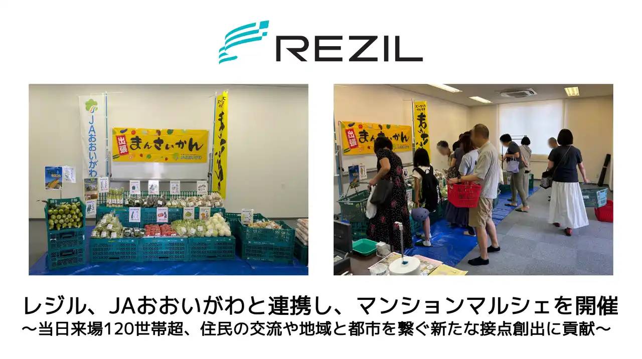 レジル、JAおおいがわと連携し、マンションマルシェを開催