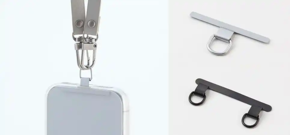 【エレコム株式会社】 スマホとケースの間に挟むだけ！丈夫でちぎれにくいステンレス素材のステンレスストラップホールシートを新発売