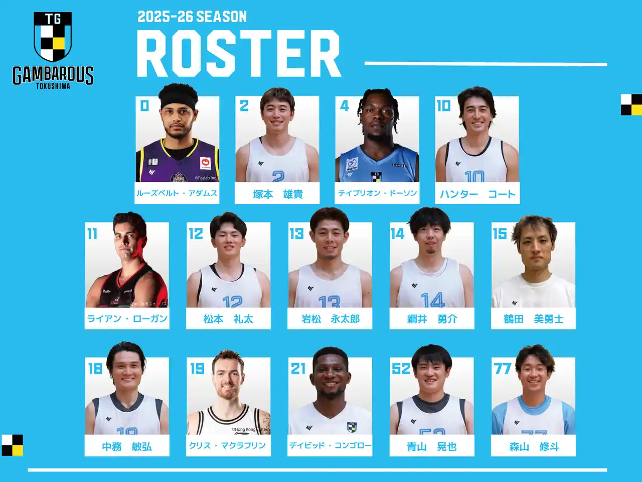 【徳島ガンバロウズ】2025-26シーズン チーム体制決定のお知らせ