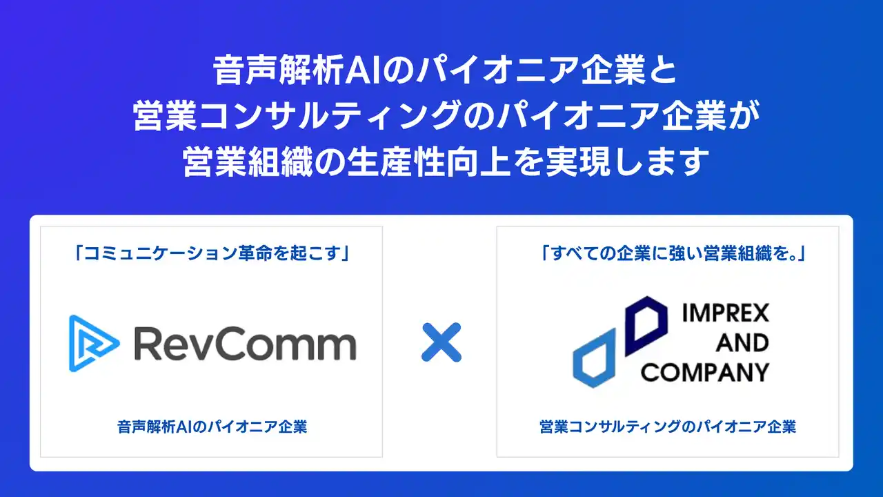 インプレックスアンドカンパニーとレブコム、戦略的業務提携