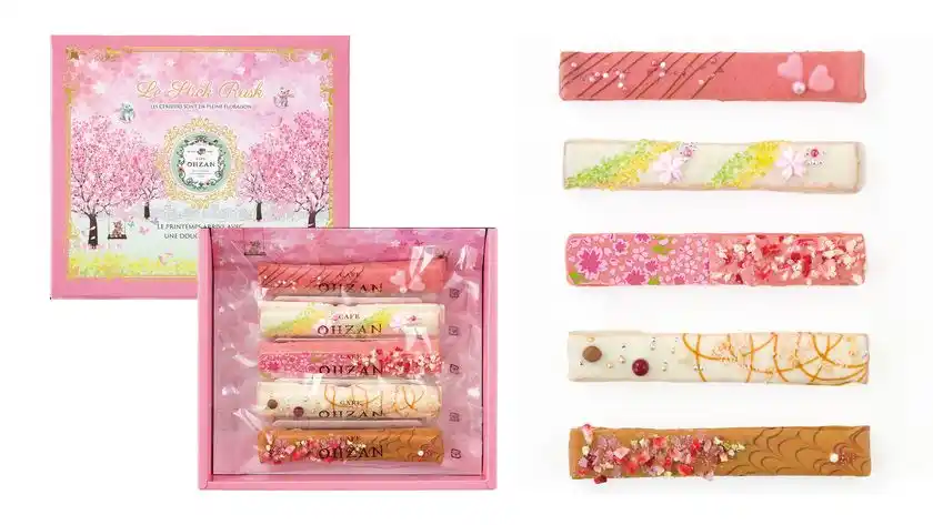 鮮やかなチョコレート。5本セットです