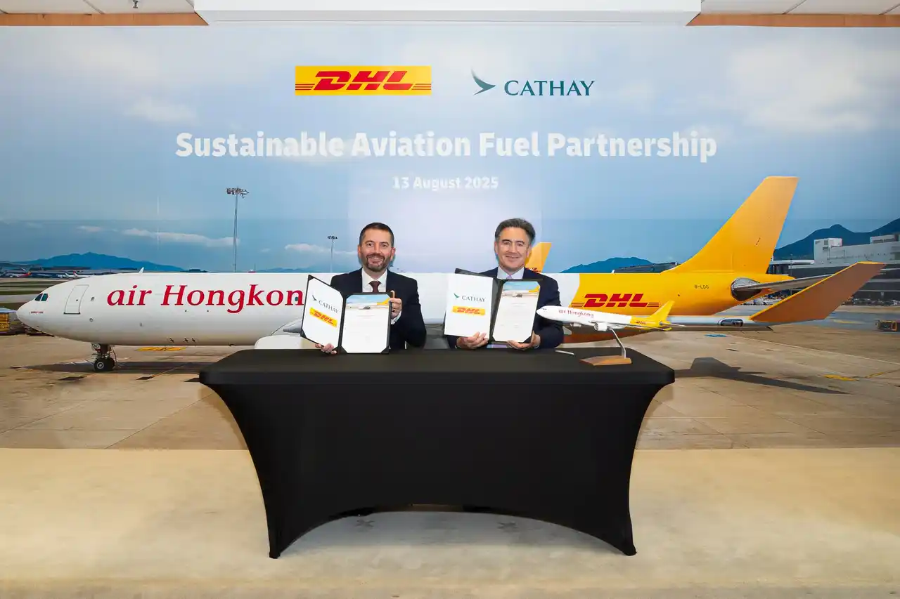 DHL Expressとキャセイグループ、アジアでのSAF活用拡大に向け新契約を締結