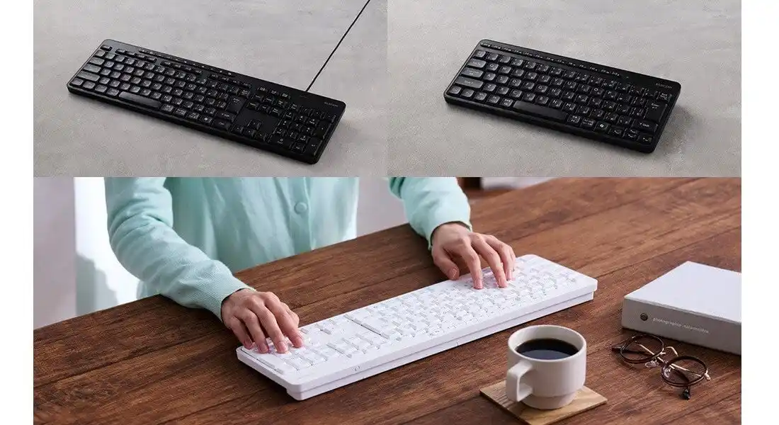 【エレコム株式会社】 進化した静音設計！接続方式やテンキーの有無で選べる静音キーボード計6アイテムを新発売