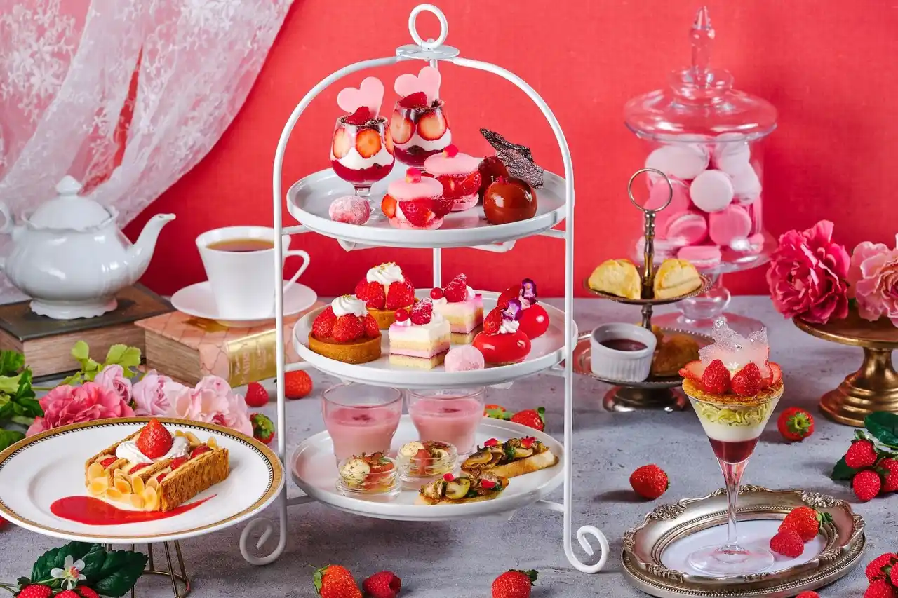 【横浜/大宮】旬のいちごをふんだんに使用した心ときめくキュートなスイーツ『真っ赤ないちごづくしのアフタヌーンティー』