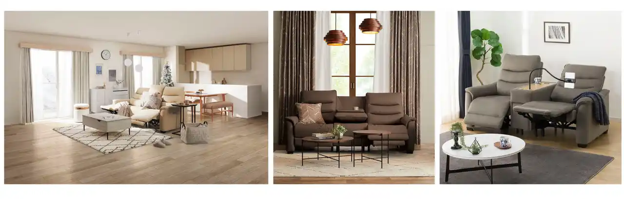 【株式会社ニトリホールディングス】 大人気電動ソファ「ビリーバ」シリーズに新機能搭載モデル登場。より細かい角度調整でベストポジションを実現！