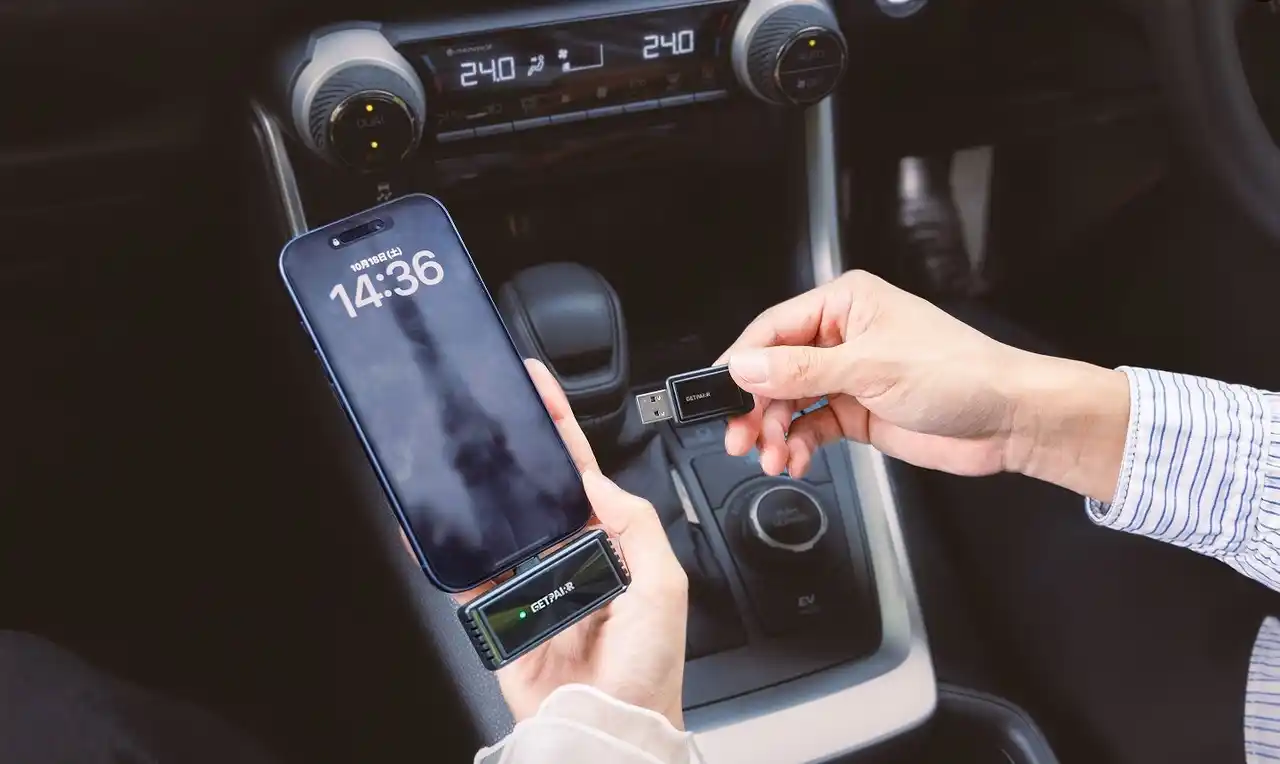 「ナビではできない」を解決--スマホ画面をそのまま映すミラーリング＆CarPlay無線化対応「GetPairr Mirror Cast」、9,999円で販売中