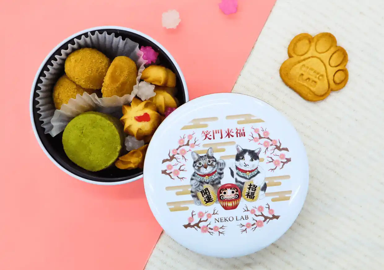 【株式会社ネオトレック】 年末年始のご挨拶に″福を贈る″ 〈招き猫クッキー缶〉を数量限定発売