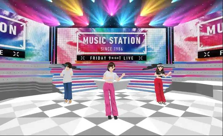 【株式会社テレビ朝日】 ７月１８日（金）『ミュージックステーション SUPER SUMMER FES 2025』とコラボしたスペシャル企画開催!!「Mステバーチャルセット」にFRUITS ZIPPER、NiziU、50TA…
