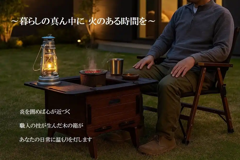 暮らしに“火のある時間”を――「炎技箱（ENGI-BAKO）」発売開始