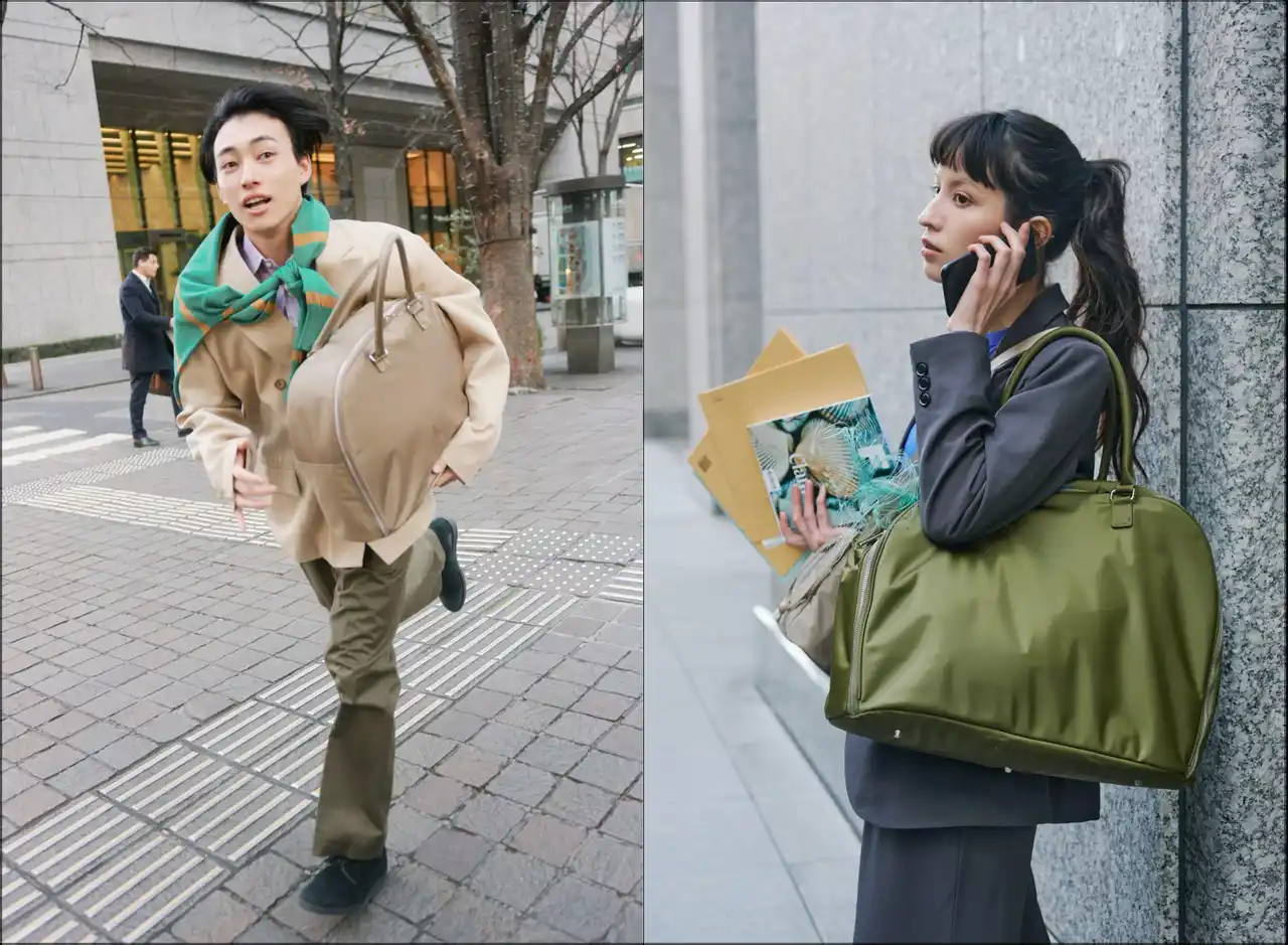 【Aww】人気のボストンバッグに、廃漁網を再生したナイロンモデルが登場！週末旅行から日常まで活躍するバッグ＆スタンドポーチ