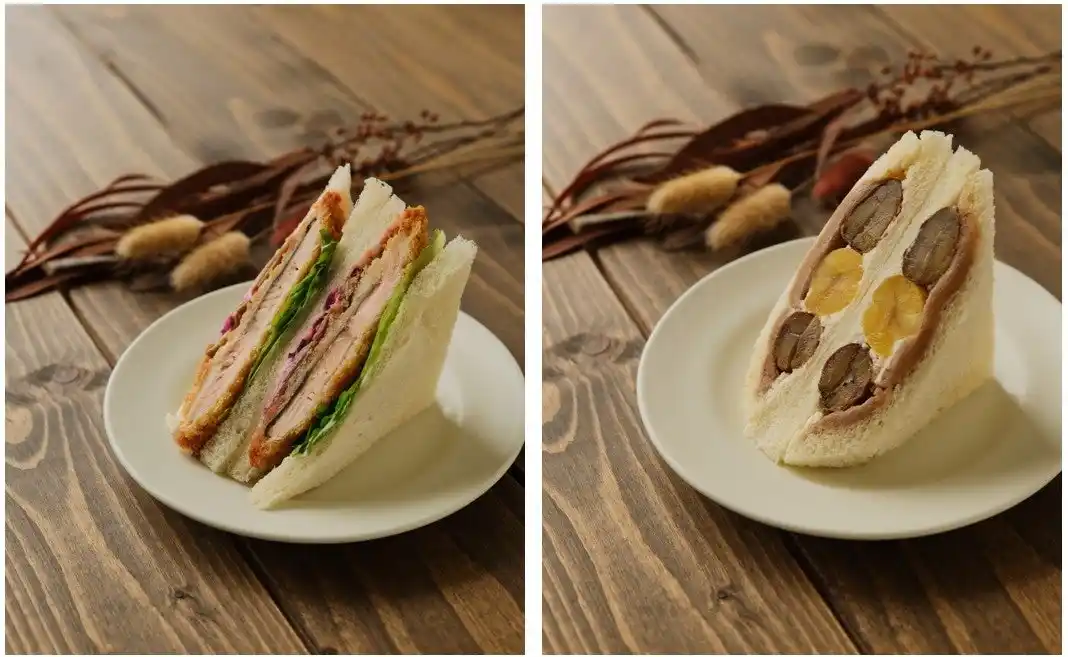 【株式会社ダイヤ】 旬のきのこ＆和栗を使用、実りの秋をサンドイッチに凝縮！「4種きのことサーモンフライサンド」「2層クリームのモンブランサンド」９月１日より発売開始