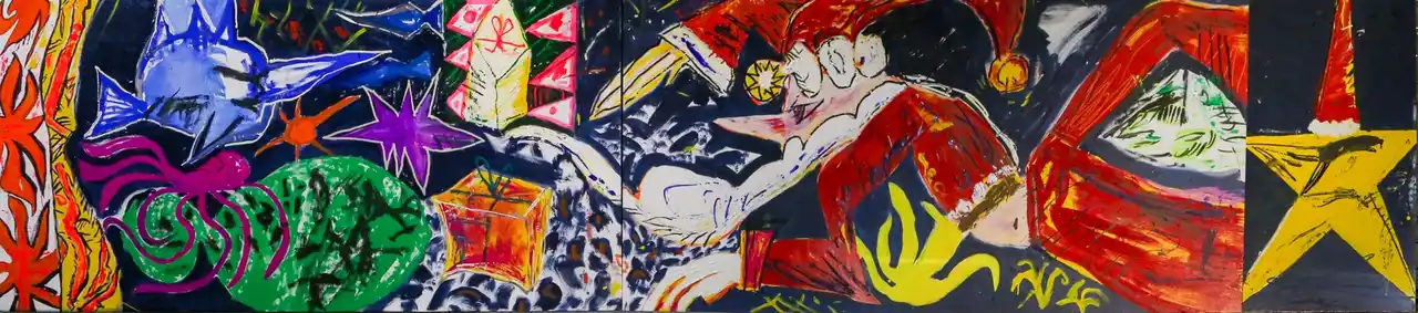 【株式会社TODOROKI】 福岡で累計1,200万人が訪れ、東京初開催の「東京クリスマスアドベントin上野公園」来場者がアートに出会うきっかけづくりに、九州派の系譜・鳥越一輝氏による全長90mの大作アートを提供